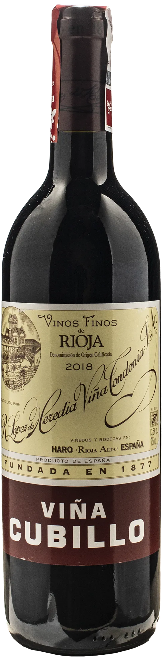 Lopez de Heredia Vina Cubillo Tinto Crianza 2018